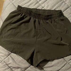 Black athletic shorts